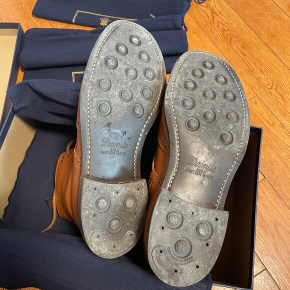 EUC Tricker's Malton Lace Up Boots Uk4 Camel Leather L2508 - Picture 3 of 6